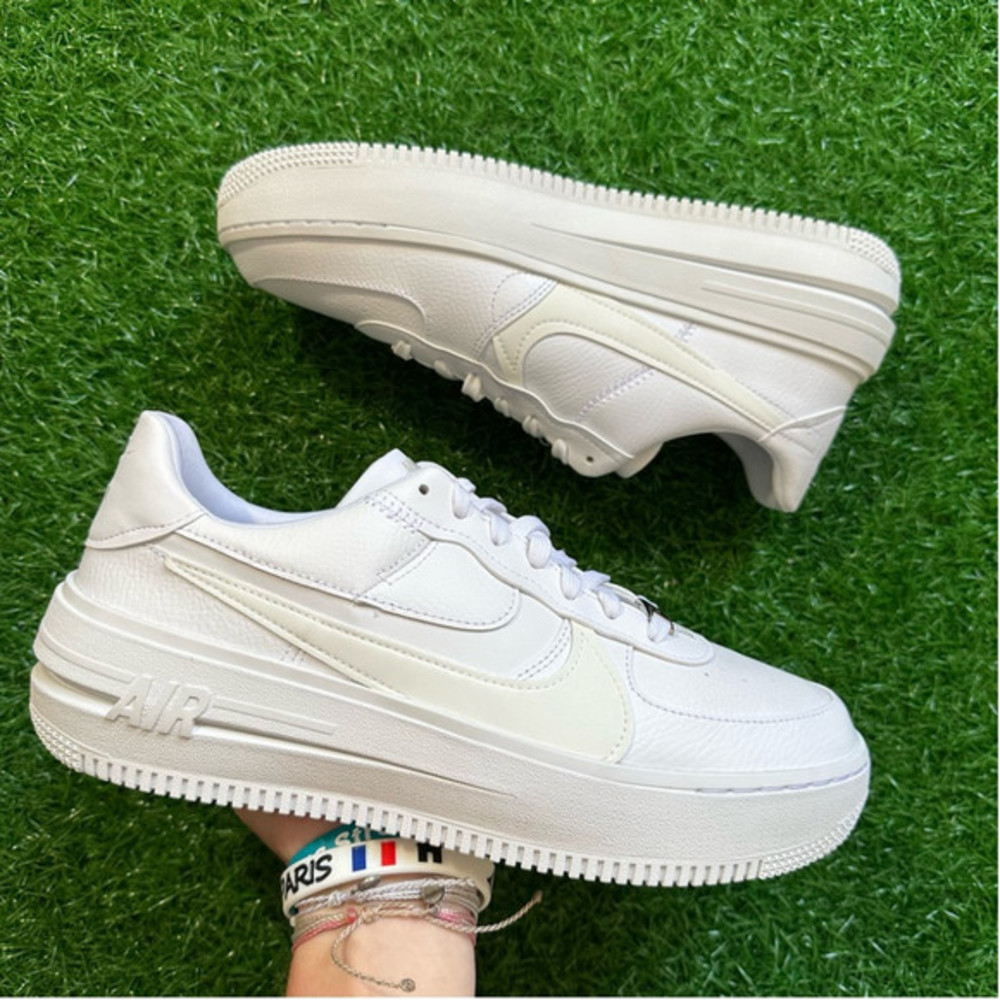 Nike Women's All-White Platform Air Sneakers